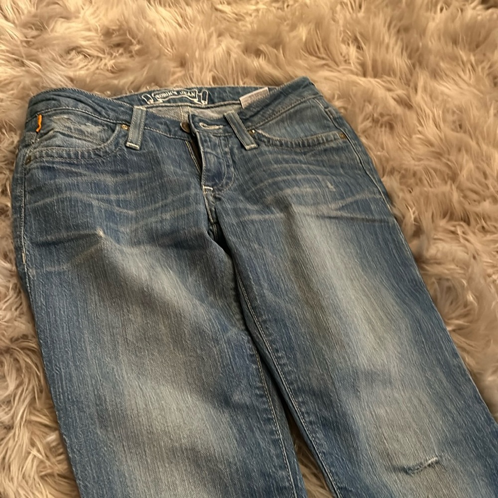 Skinny light denim jeans